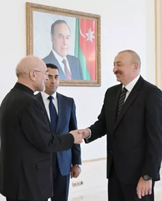 İlham Əliyev Qalibafı qəbul etdi