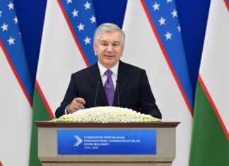Şavkat Mirziyoyev “Heydər Əliyev” ordeni ilə təltif edilib