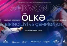 Bakıda taekvondo üzrə ölkə çempionatı və “Koreya Səfiri Kuboku” keçiriləcək