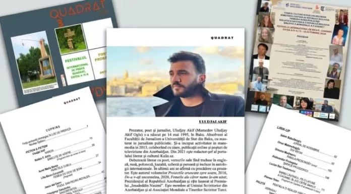 IV Beynəlxalq “Quadrat” Nəsr Festivalında Azərbaycanı Ulucay Akif təmsil edir